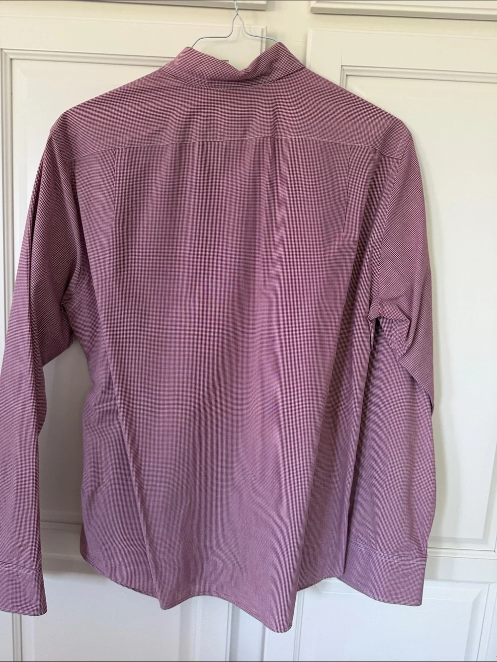 J. Crew Slim Untucked Microcheck Button-Down Shirt in Red and White